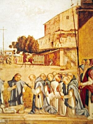 (dettaglio) La sepoltura di San Girolamo, c.1507-09 da Vittore Carpaccio
